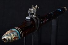 Macassar Ebony Native American Flute, Minor, Mid G-4, #E23L